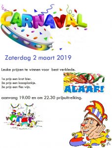 Carnavalsavond @ Kantine